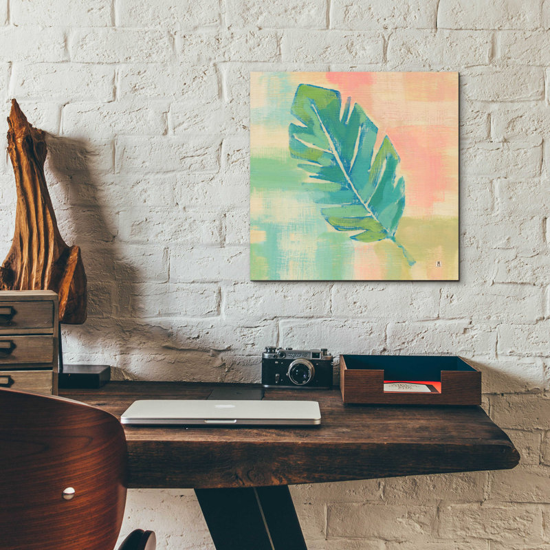 «Beach Cove Leaves III» par Studio Mousseau, H 12 po x l 12 po x P 0,13 po