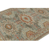 Distressed Homage Handmade Kilim Wool Floral Area Rug