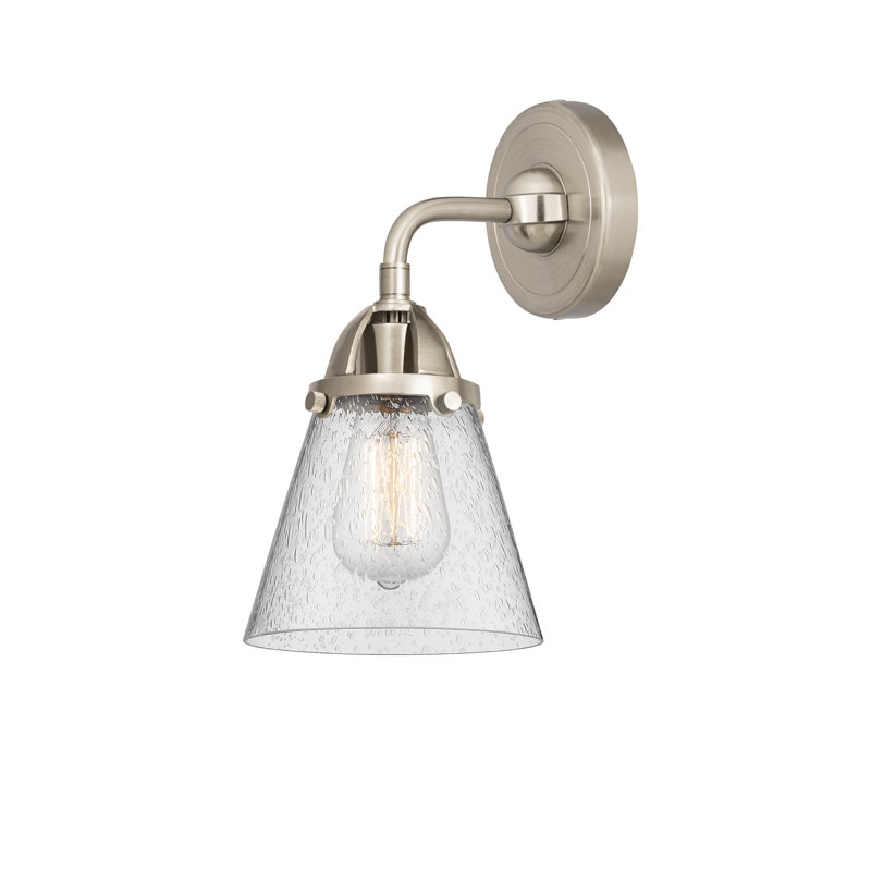 Applique murale 6 lumières 1 po 6 po Shauna, DEL, Nickel satiné brossé