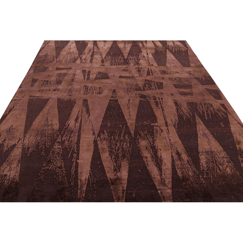 Handmade Silk and Wool Area Rug