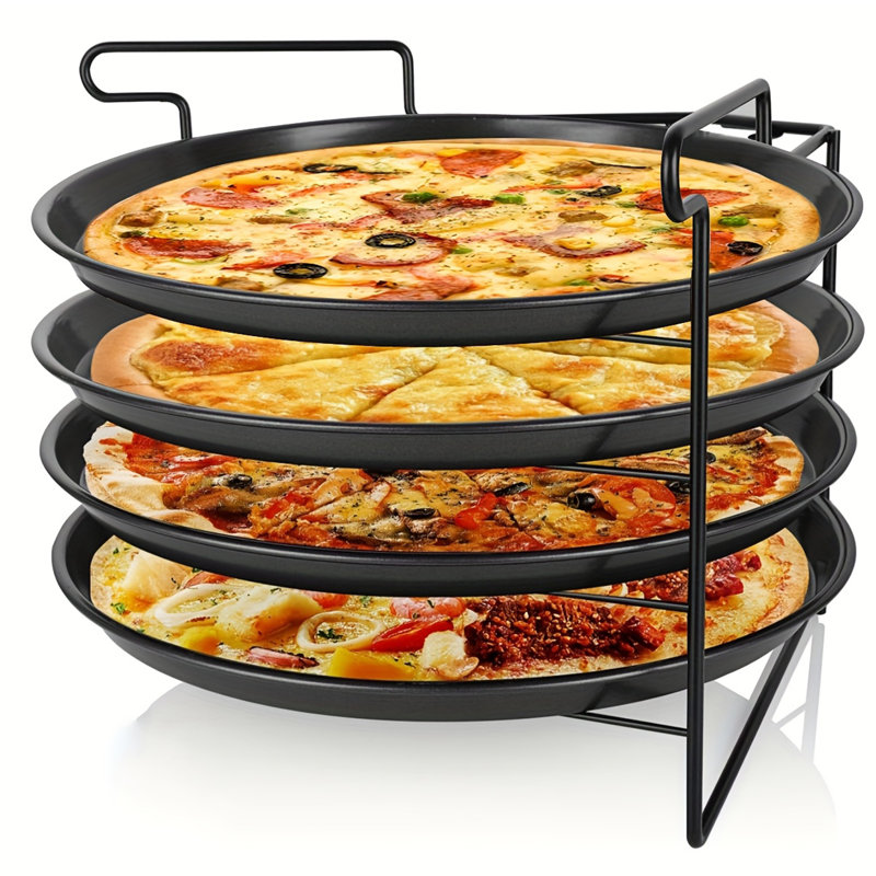 4pcs 11" Non-stick Metal Pizza Pans