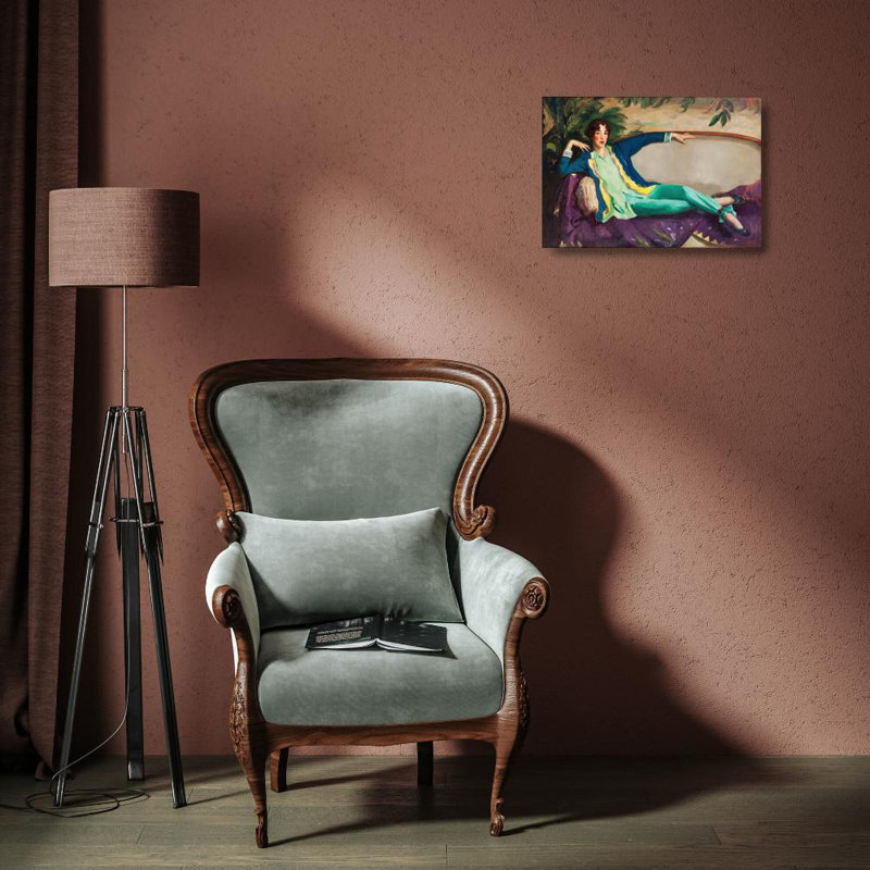 "Gertrude Vanderbilt Whitney" par Robert Henri - Art mural sur toile tendue, H 18 po x l 14 po