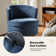 Cabrini 28.5"W Modern Swivel Accent Chair With Solid Wood Base