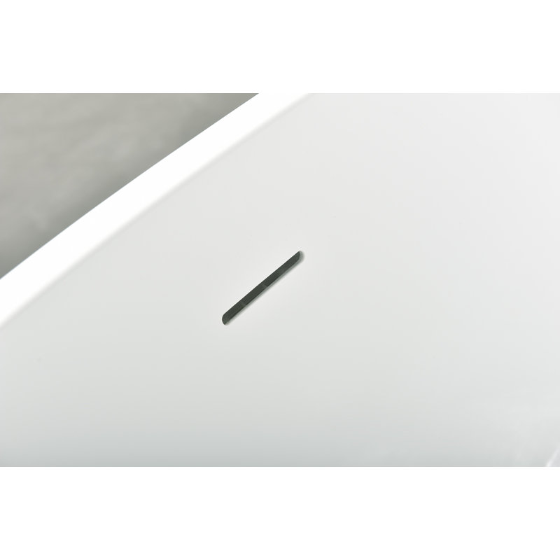 59.05'' x 33.46'' Freestanding Soaking Acrylic Bathtub