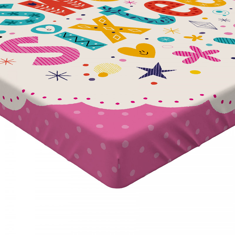 Microfiber Polka Dots Fitted Sheet, Full Fitted Sheet