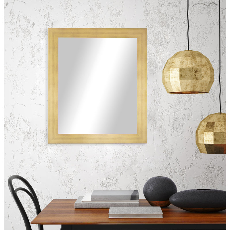 Miroir décoratif, Or mat, 33 po x 52 po