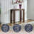Solid Wood 36" Small Console Table, Brown-1635374253-1635374249