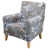 Motif floraux gris