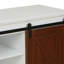 Armoire Mid-Century moderne de 34,4 po avec porte de grange coulissante Devell