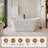 Crescent Casainc Freestanding Soaking Solid Surface Resin Stone Bathtub
