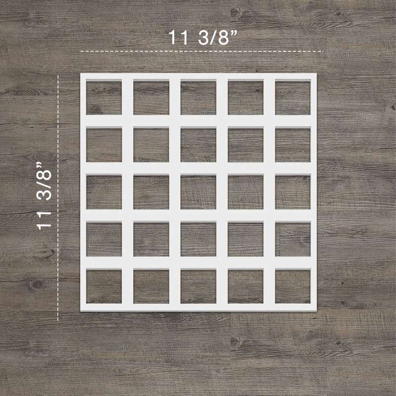 Panneaux muraux décoratifs en PVC Manchester, H 11,375 po x l 11,375 po x P 0,375 po