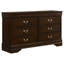 Ensemble de chambre à coucher simple 4 pièces Bruno Cappuccino-31121331