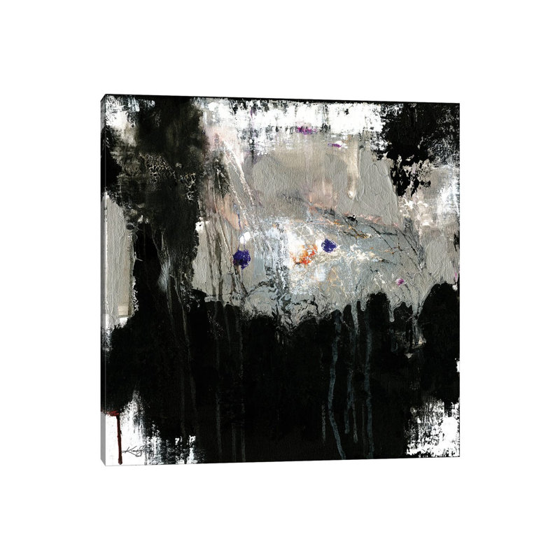 Silver Terrain 1 Piece Wall Art on Canvas, 45.72 cm H x 45.72 cm W