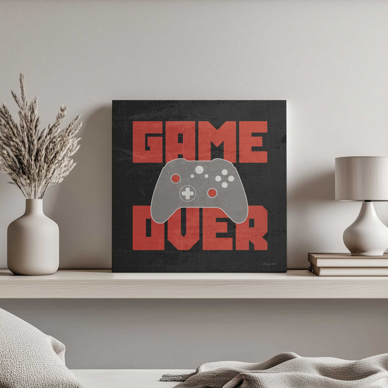 «Game Over» par Susan Ball, reproduction d'art, L 20 po x H 20 po, Ne s’applique pas, Toile non encadrée