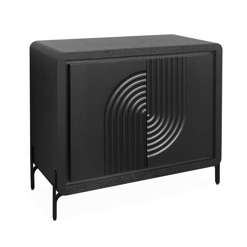 Commode Fuji, chêne noir