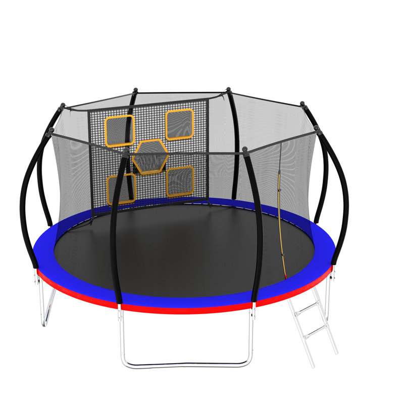 Trampoline for Kids, Black/Blue/red