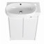 Meuble-lavabo autoportant de 23 po avec lavabo et support de rangement, portes à fermeture douce-343929032
