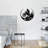 Decorative Metal Wall Accessory, Black Finish, 18.1 x 19.3 inches | 100% Metal Construction, Thickness: 0.06 inches | Lightweight at 1.9 lbs, Perfect for Home Decor, Adds Elegance to Any Room