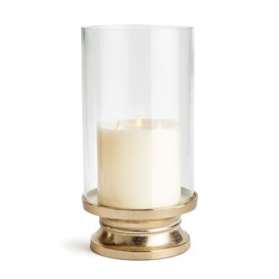 Top Quality Glass Material Jar Candle Holder - Brass tube