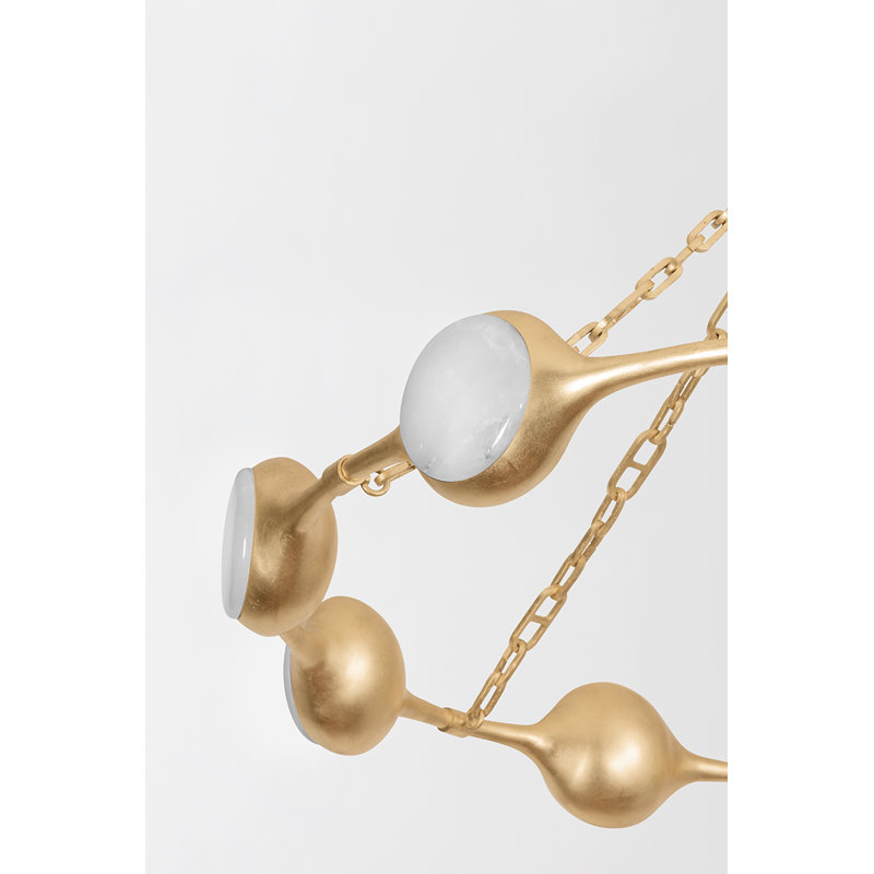 Riviere Light Integrated LED Chandelier by Noz Nozawa for Corbett Lighting, 73.5" H x 51.5" W x 51.5" D