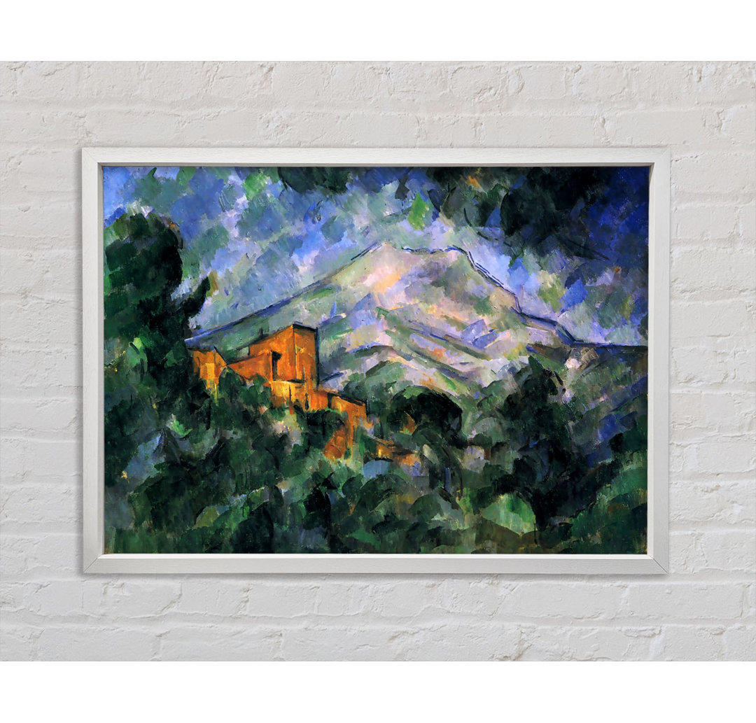 Cezanne St. Victoire und Chateau Noir - Einzelner Bilderrahmen Kunstdrucke auf Leinwand