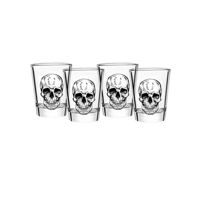 Verre à liqueur Skull