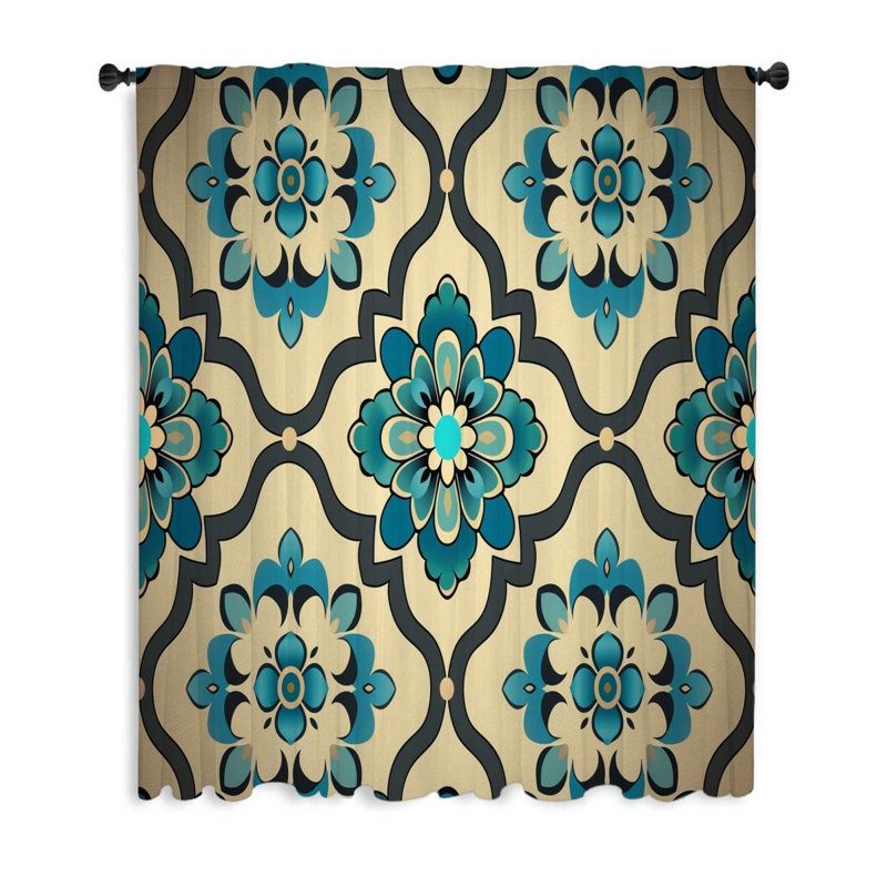 Himke Sheer Curtain Single Panel, 50" W x 84" L