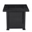 Newton Square Iron Propane Smokeless Fire Pit Table