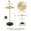 Table d'appoint ronde, petite table à boissons pour petits espaces