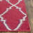 Stahl Hand Woven Flat Weave Wool/Cotton Geometric Rug in Red/Ivory-919658332