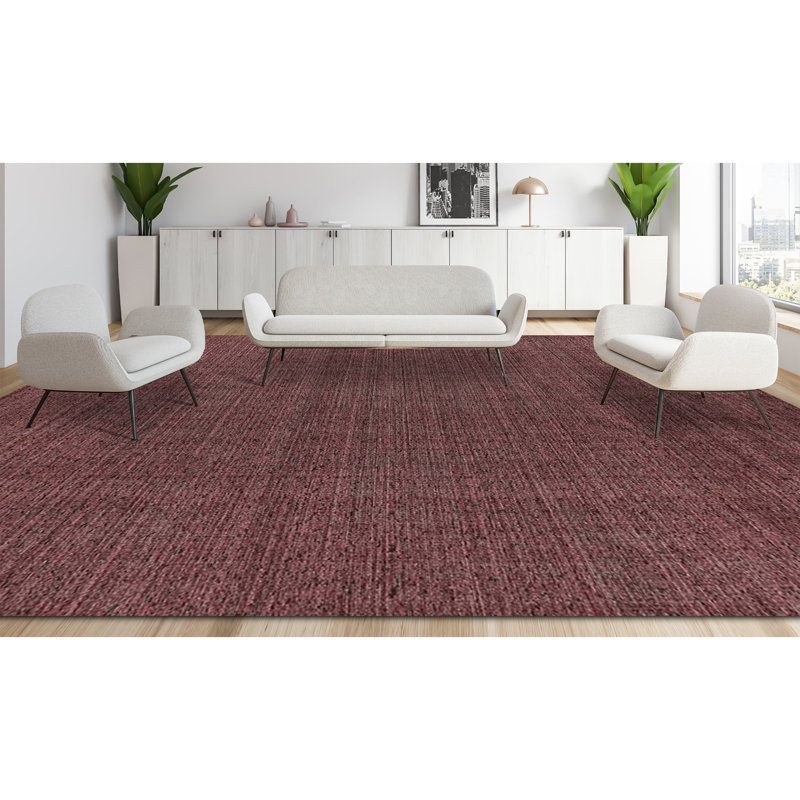 Area Rug in Wine, Rectangle 12' x 15'