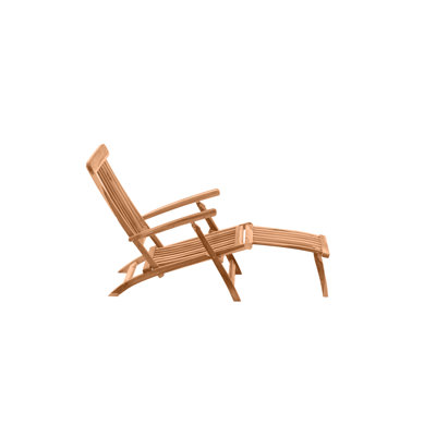 Remmington 149cm Long Reclining Teak Single Chaise