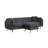 Brayden 86.5" Dark Gray Fabric Sectional Sofa Chaise