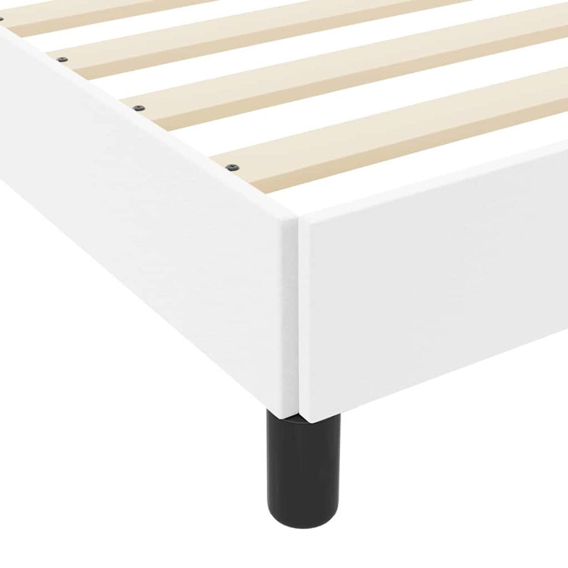  Lit en similicuir 31,5 "x 78,7" blanc pur, Blanc pur