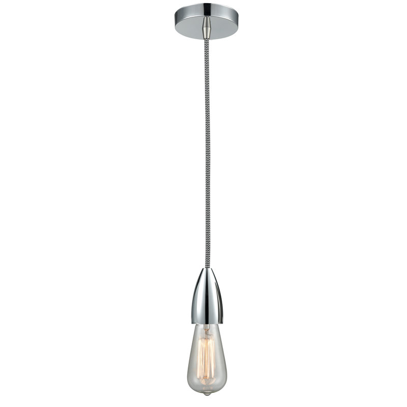 Cecile 1 - Light Single Pendant, Polished Chrome