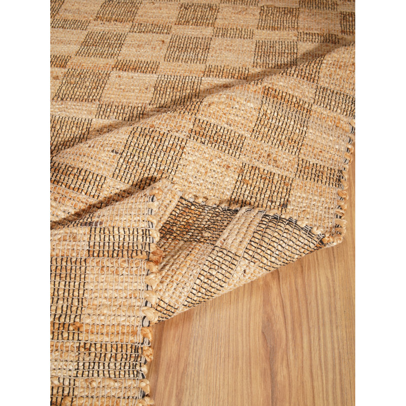 Tapis en jute tissé à la main Aeryn, Rectangle de 5 pi x 8 pi