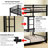 Metal Twin Over Twin Bunk Bed/ Heavy-Duty Sturdy Metal/ Noise Reduced/ Safety Guardrail/No Box Spring Needed,Black-1594858290