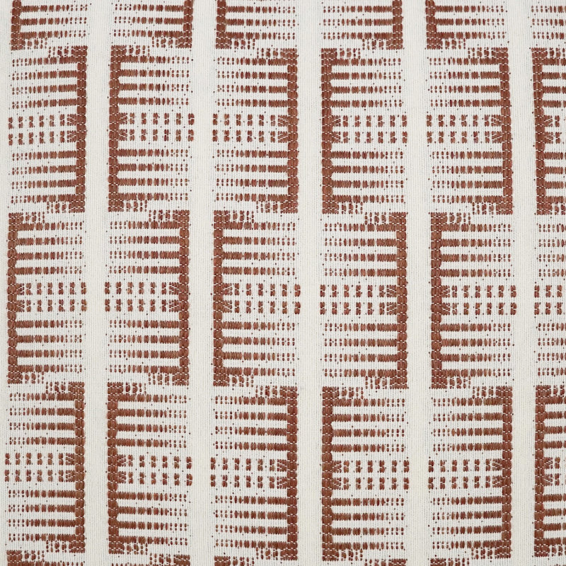 Coussin Bohn, Brun / Blanc, Rectangle H 14 po x l 24 po
