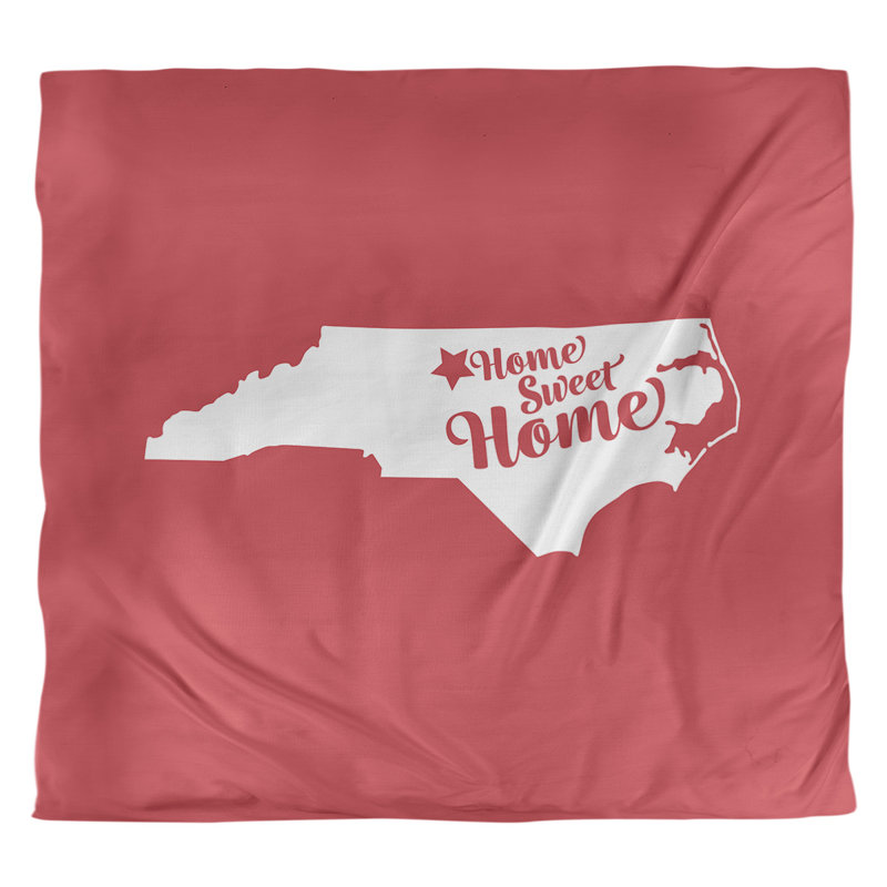Housse de couette greensboro doux, Housse de couette pour grand lit, Rouge, Microfibre