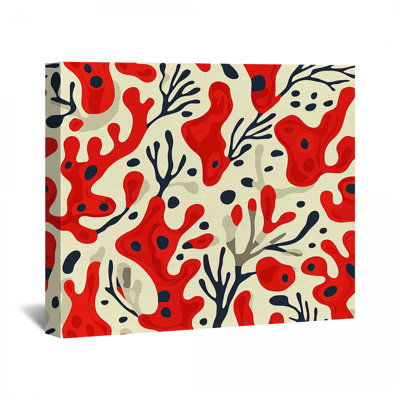 Colorful Coral Canvas Wrap - Marine Wall Decor