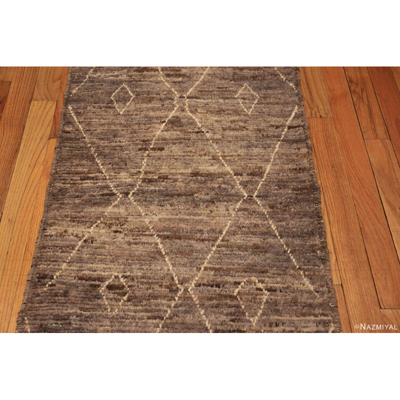 Best Modern Moroccan One-of-a-Kind Runner 2'7" X 24'7" Area Rug