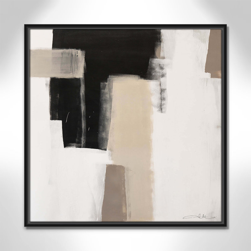 Earth Scapes I-A Print by Casa Fine Arts, 25.5" H x 25.5" W x 2" D, Black Floater Framed