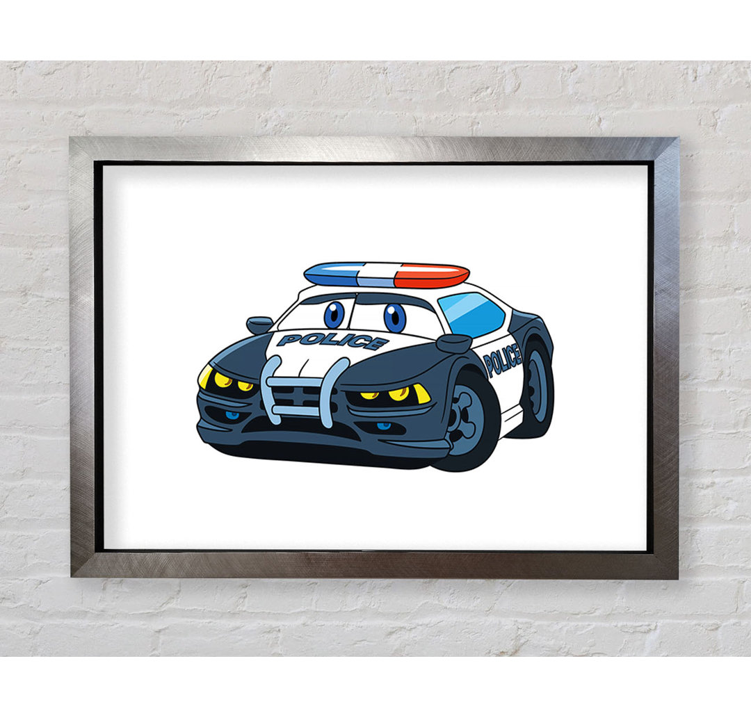 Gerahmtes Leinwandbild Police Car Love