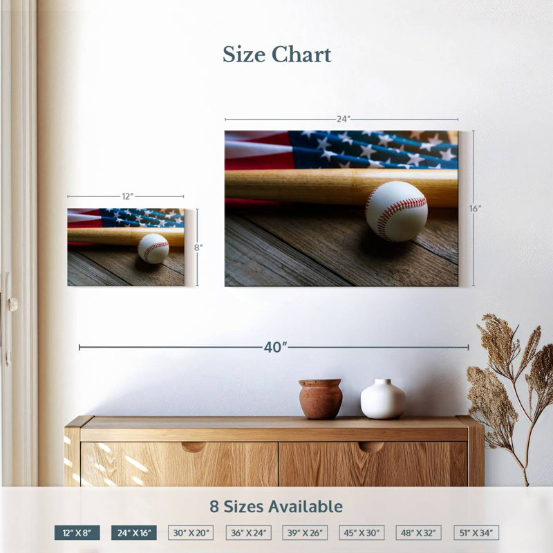 Baseball américain Sireci, H 16 po x l 24 po