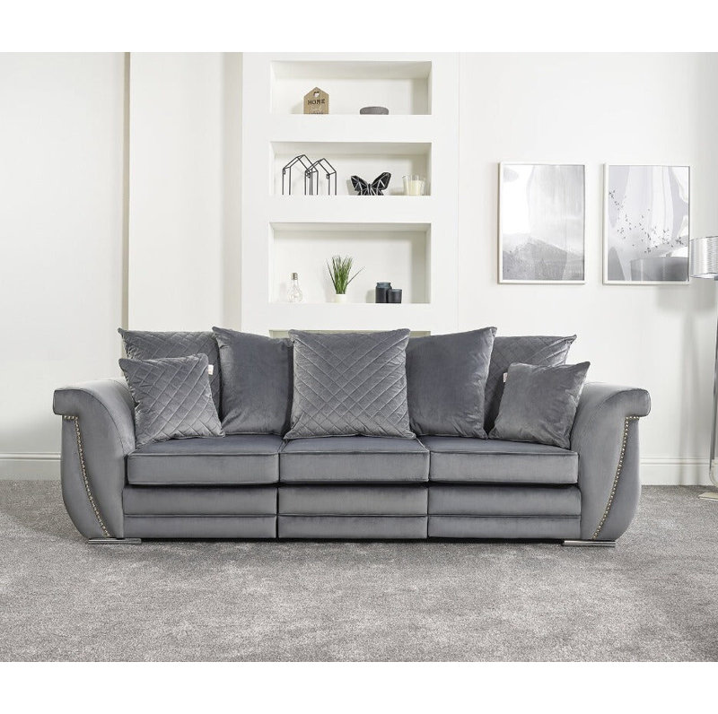 Hampton 3 Seater Velvet Sofa