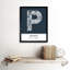 Prague Czechia City Map Navy - Single Picture Frame Typography