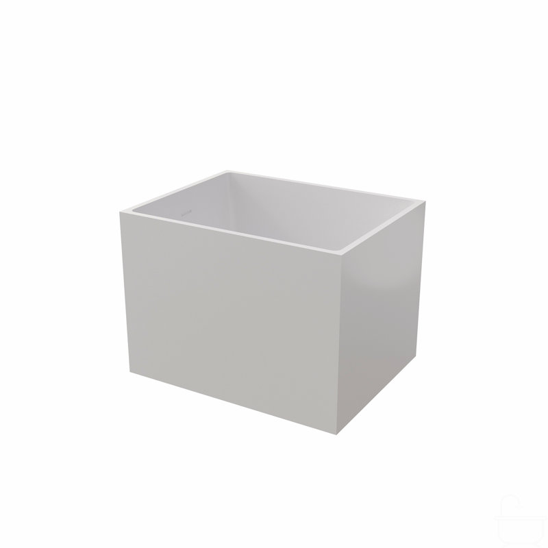 Baignoires autoportantes autoportantes en acrylique, forme rectangulaire