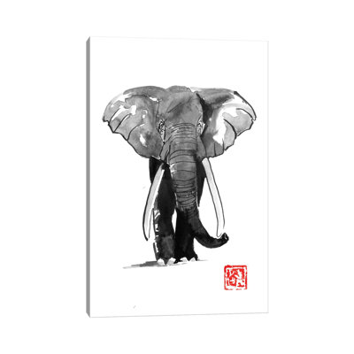 Éléphant par Péchane - reproduction d'art sur toile tendue