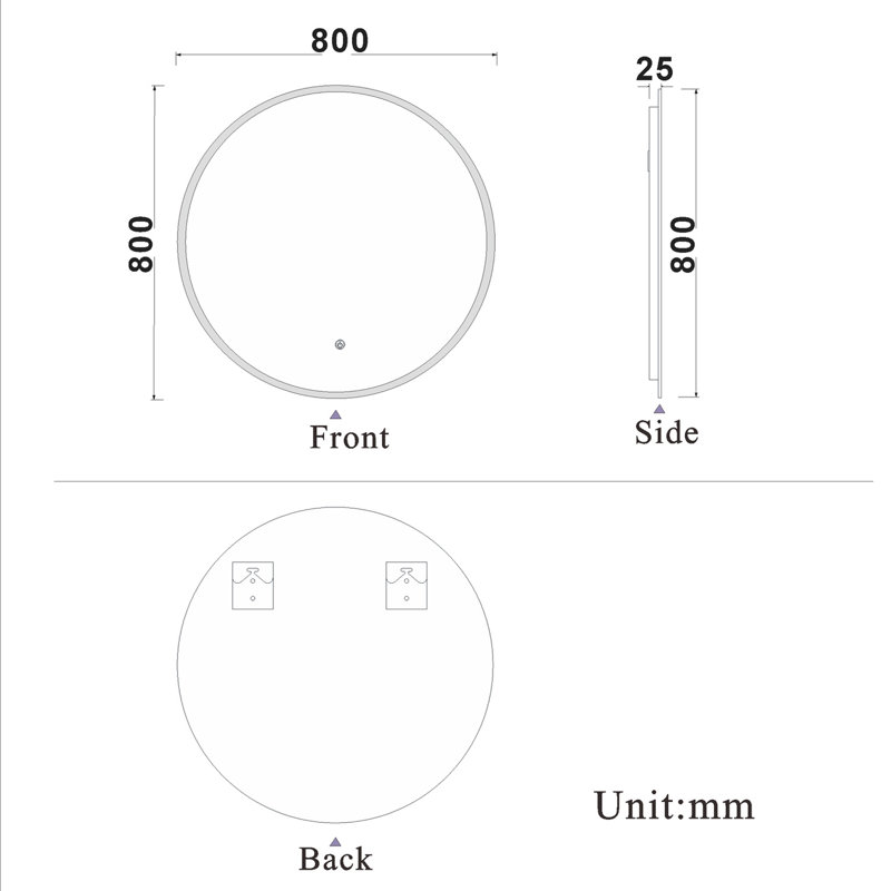 Coddy Round Mirror, 80cm x 80cm
