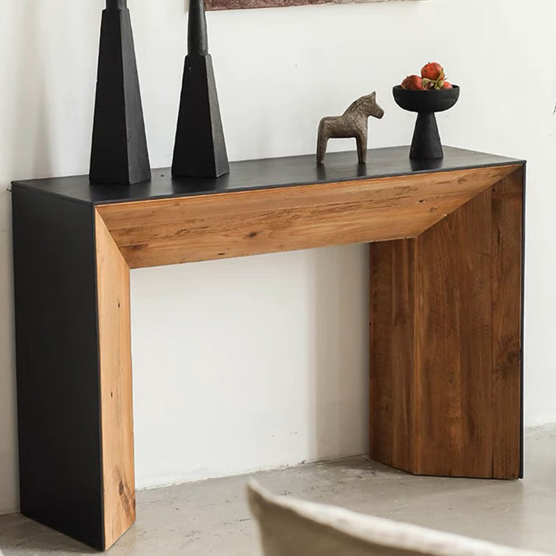 Console simple de style industriel, H 31,5 po x l 51,2 po x P 15,7 po